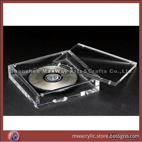 Transparent Elegant Acrylic/Perspex/Lucite CD Display Box